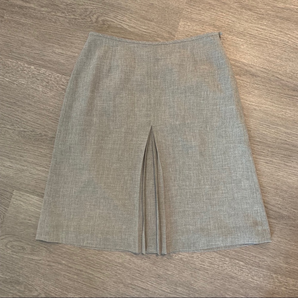 J. Crew Gray Midi Skirt